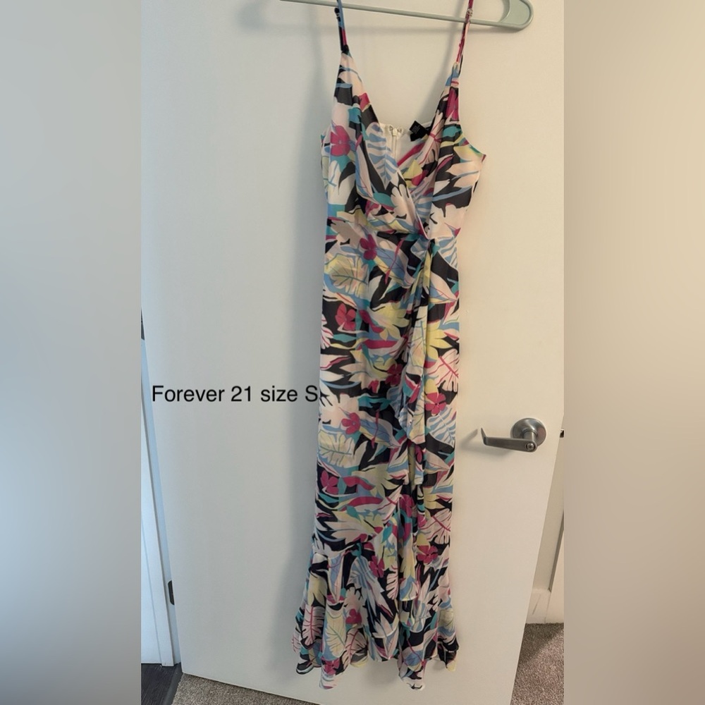 Forever 21 Tropical Print Maxi Dress - Multicolor